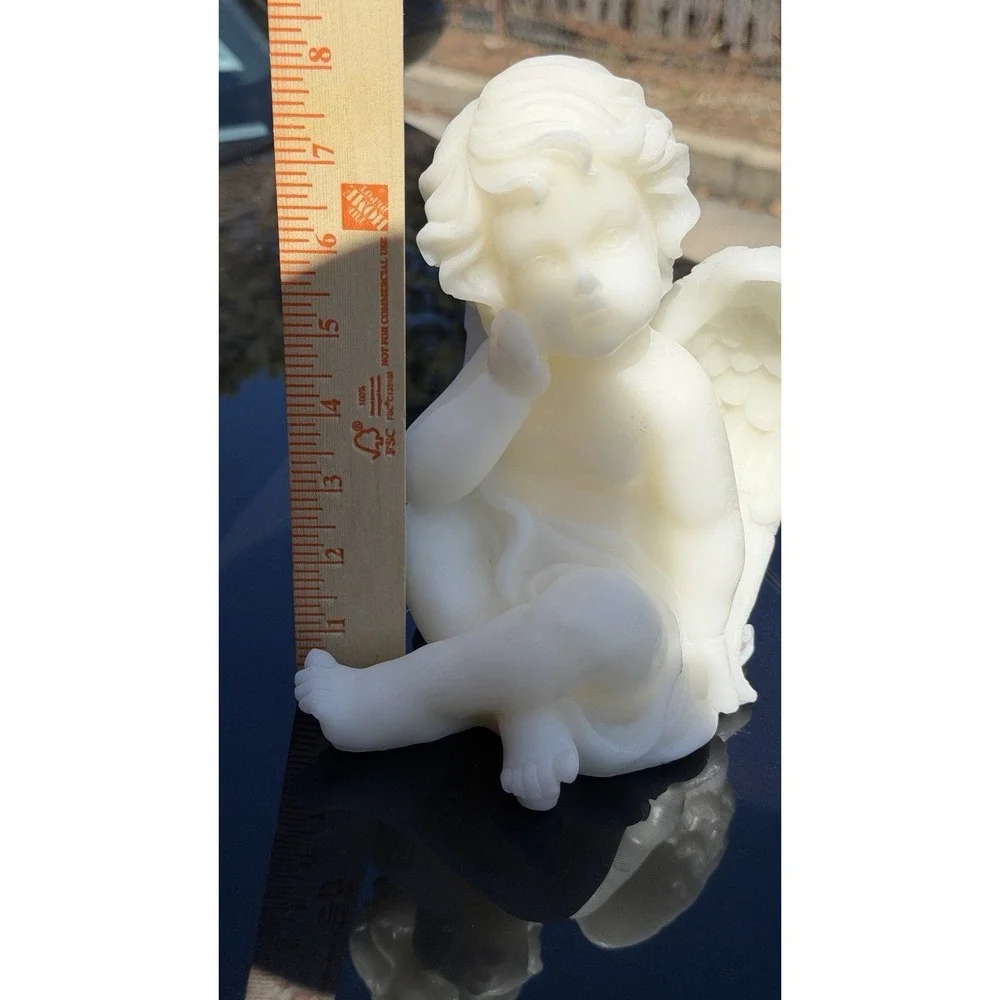 LED‎ Cherub Angel Figure White Battery Operated 8